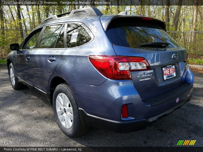 Twilight Blue Metallic / Warm Ivory 2017 Subaru Outback 2.5i Premium