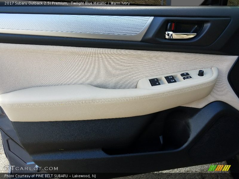 Twilight Blue Metallic / Warm Ivory 2017 Subaru Outback 2.5i Premium