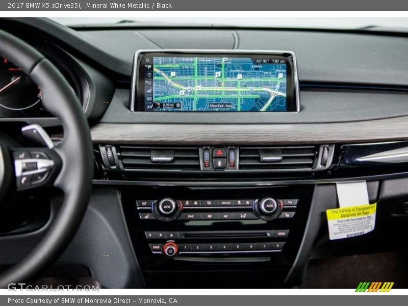 Mineral White Metallic / Black 2017 BMW X5 sDrive35i