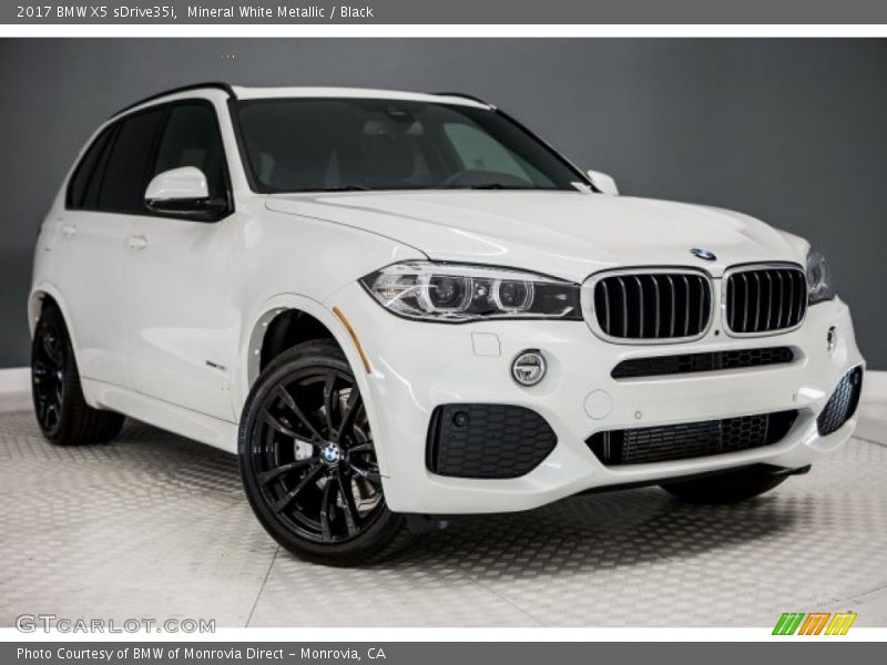 Mineral White Metallic / Black 2017 BMW X5 sDrive35i