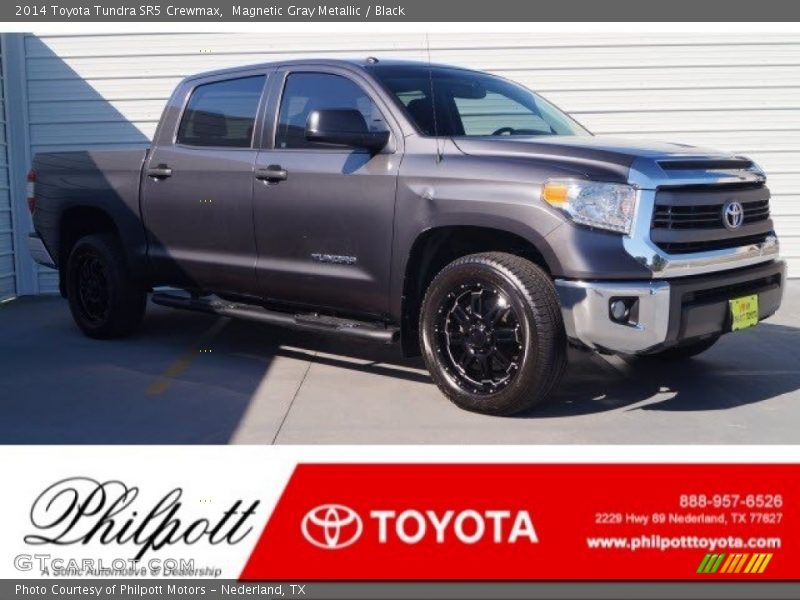 Magnetic Gray Metallic / Black 2014 Toyota Tundra SR5 Crewmax