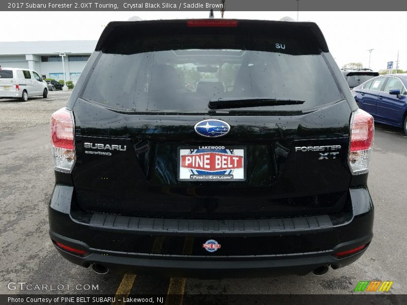 Crystal Black Silica / Saddle Brown 2017 Subaru Forester 2.0XT Touring