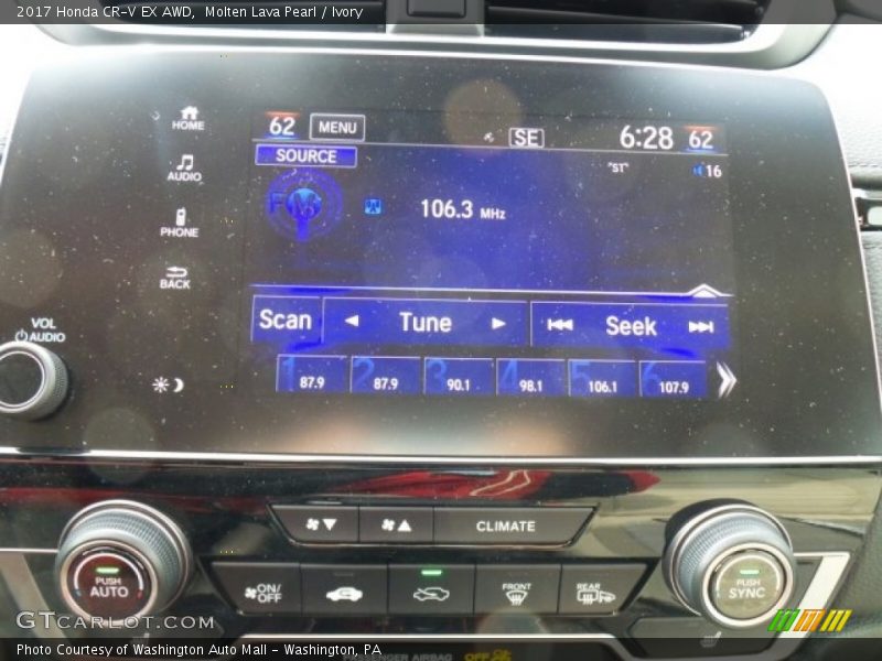 Molten Lava Pearl / Ivory 2017 Honda CR-V EX AWD