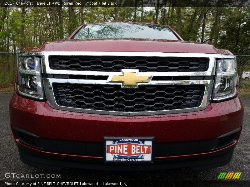 Siren Red Tintcoat / Jet Black 2017 Chevrolet Tahoe LT 4WD