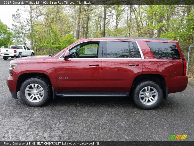 Siren Red Tintcoat / Jet Black 2017 Chevrolet Tahoe LT 4WD
