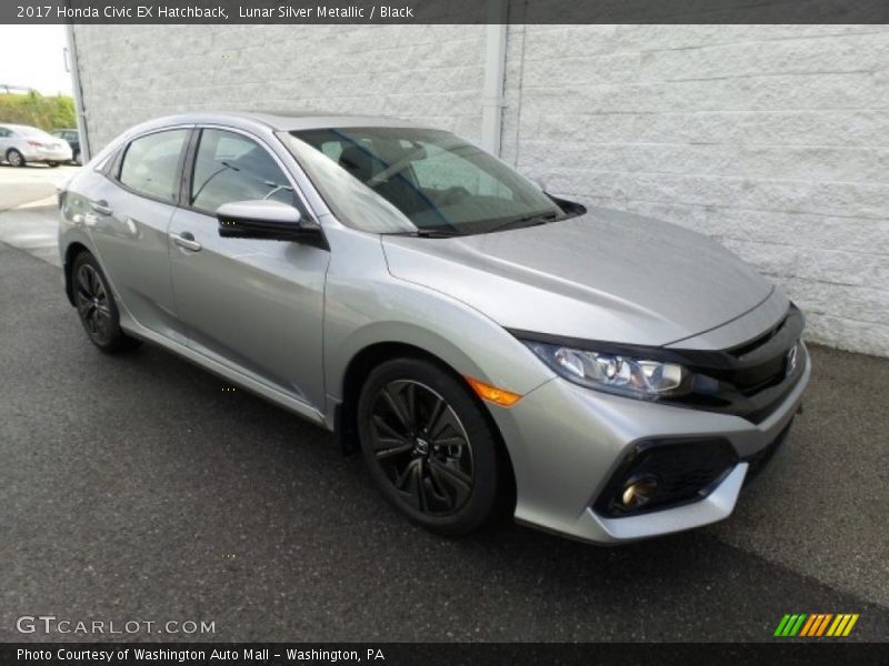Lunar Silver Metallic / Black 2017 Honda Civic EX Hatchback