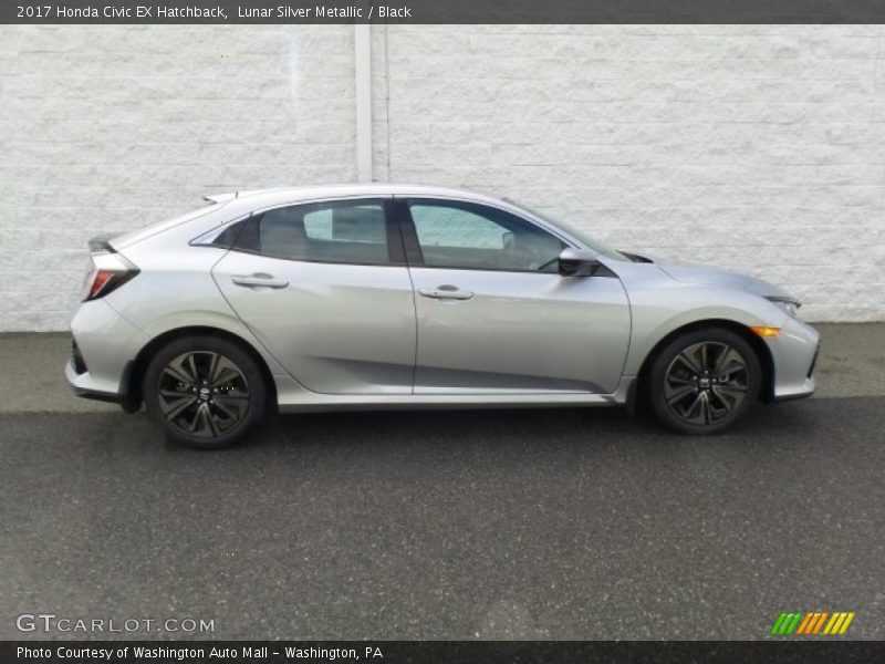 Lunar Silver Metallic / Black 2017 Honda Civic EX Hatchback