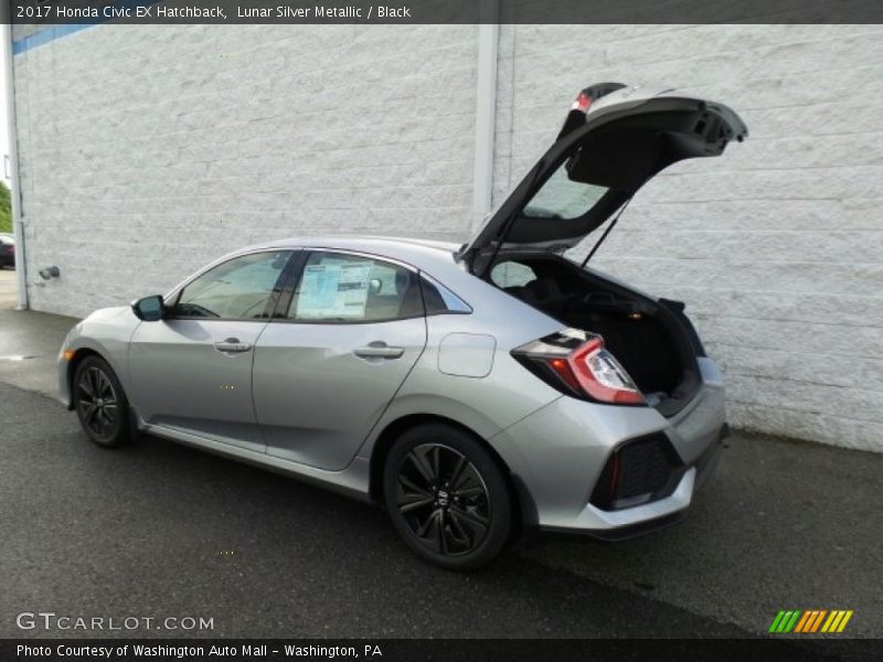 Lunar Silver Metallic / Black 2017 Honda Civic EX Hatchback