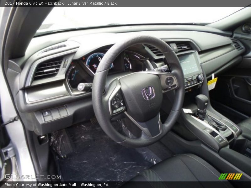 Lunar Silver Metallic / Black 2017 Honda Civic EX Hatchback