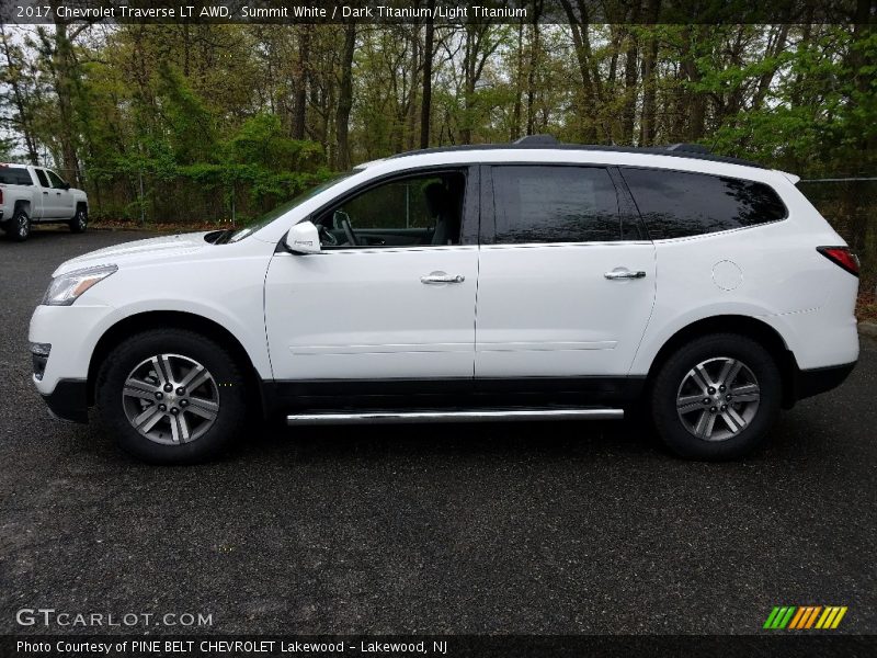 Summit White / Dark Titanium/Light Titanium 2017 Chevrolet Traverse LT AWD