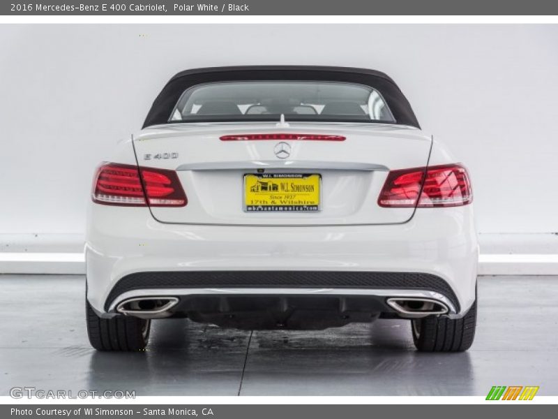 Polar White / Black 2016 Mercedes-Benz E 400 Cabriolet