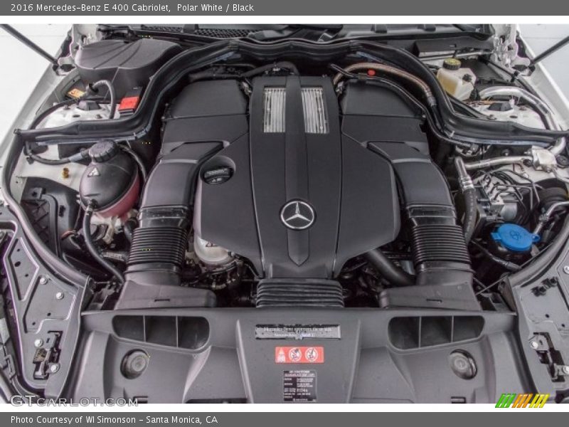 Polar White / Black 2016 Mercedes-Benz E 400 Cabriolet