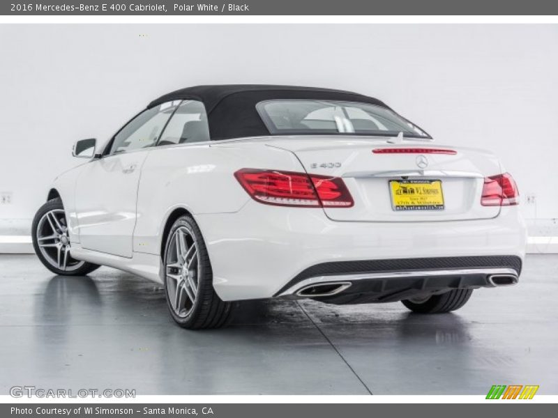 Polar White / Black 2016 Mercedes-Benz E 400 Cabriolet