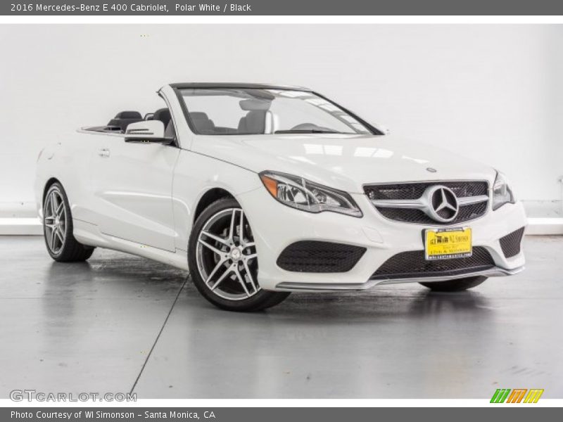 Polar White / Black 2016 Mercedes-Benz E 400 Cabriolet