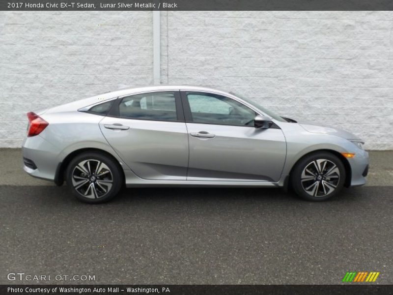Lunar Silver Metallic / Black 2017 Honda Civic EX-T Sedan