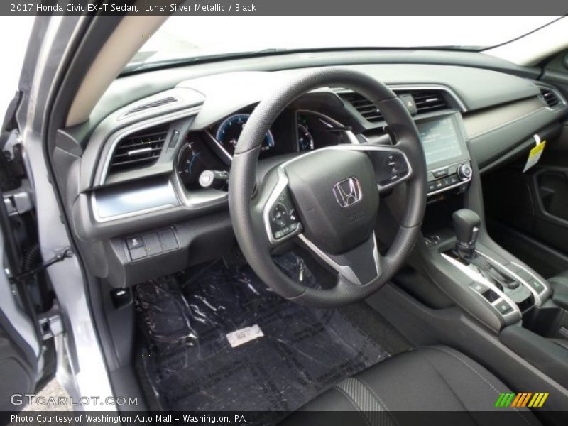Lunar Silver Metallic / Black 2017 Honda Civic EX-T Sedan