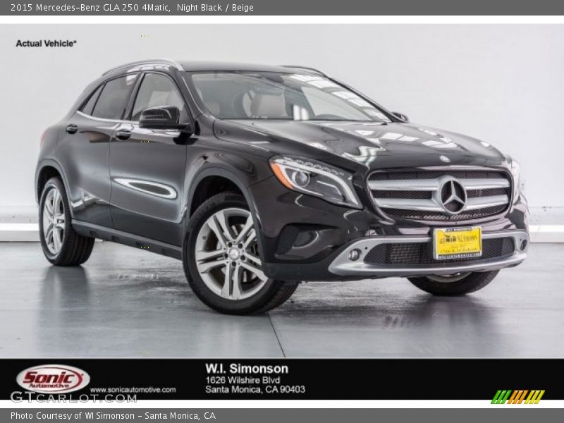 Night Black / Beige 2015 Mercedes-Benz GLA 250 4Matic