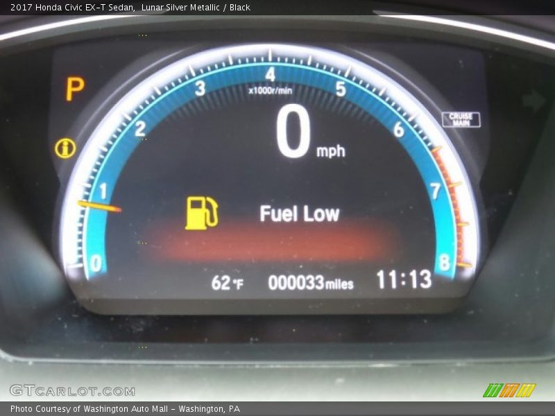 Lunar Silver Metallic / Black 2017 Honda Civic EX-T Sedan