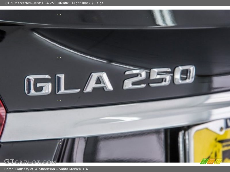 Night Black / Beige 2015 Mercedes-Benz GLA 250 4Matic