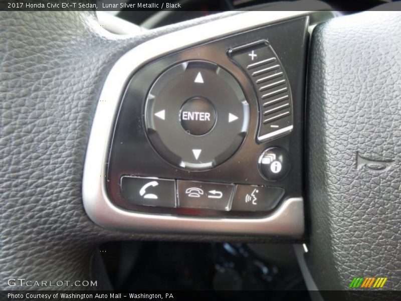 Lunar Silver Metallic / Black 2017 Honda Civic EX-T Sedan