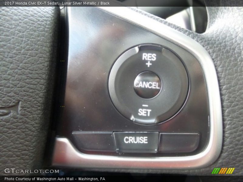 Lunar Silver Metallic / Black 2017 Honda Civic EX-T Sedan