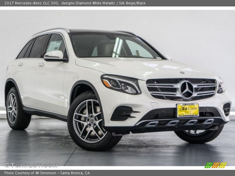 designo Diamond White Metallic / Silk Beige/Black 2017 Mercedes-Benz GLC 300