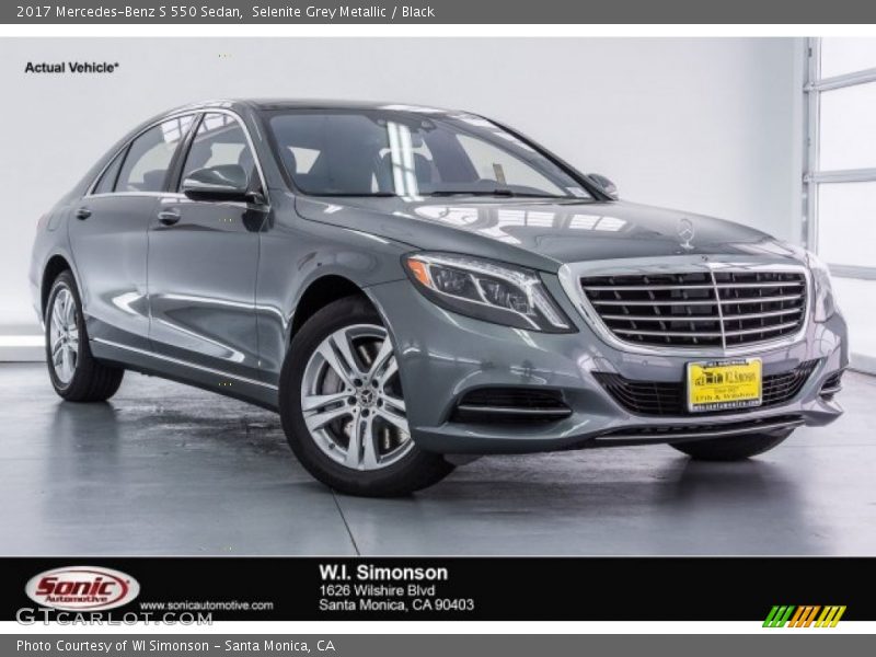 Selenite Grey Metallic / Black 2017 Mercedes-Benz S 550 Sedan
