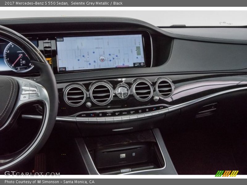 Selenite Grey Metallic / Black 2017 Mercedes-Benz S 550 Sedan