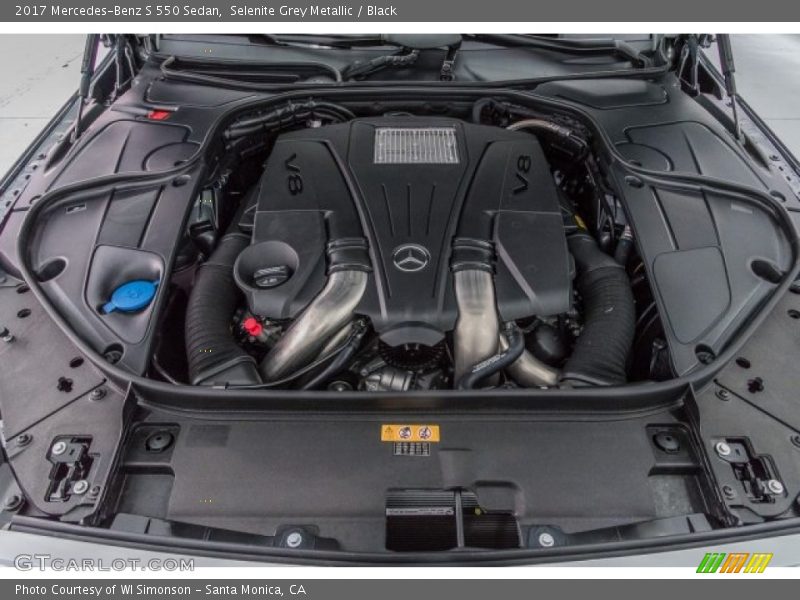 Selenite Grey Metallic / Black 2017 Mercedes-Benz S 550 Sedan