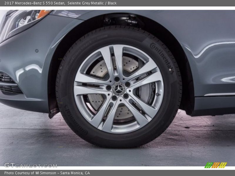Selenite Grey Metallic / Black 2017 Mercedes-Benz S 550 Sedan
