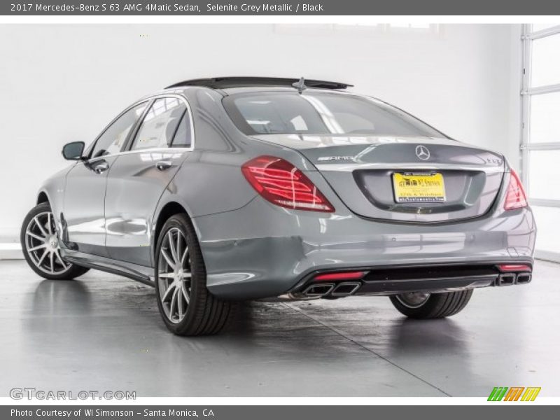 Selenite Grey Metallic / Black 2017 Mercedes-Benz S 63 AMG 4Matic Sedan