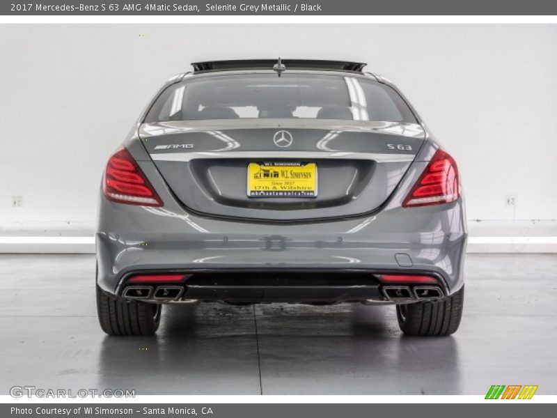 Selenite Grey Metallic / Black 2017 Mercedes-Benz S 63 AMG 4Matic Sedan