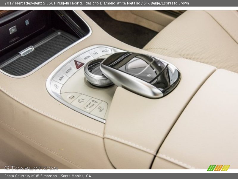 designo Diamond White Metallic / Silk Beige/Espresso Brown 2017 Mercedes-Benz S 550e Plug-In Hybrid