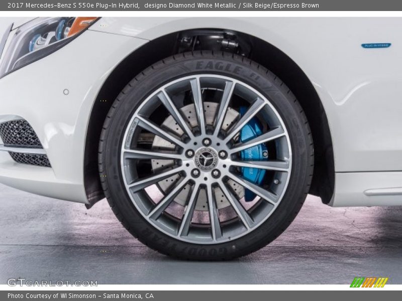 designo Diamond White Metallic / Silk Beige/Espresso Brown 2017 Mercedes-Benz S 550e Plug-In Hybrid