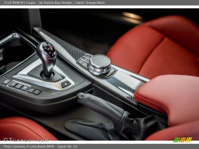Yas Marina Blue Metallic / Sakhir Orange/Black 2018 BMW M4 Coupe