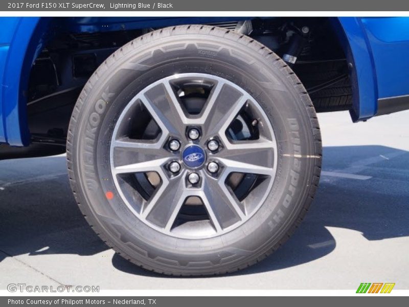 Lightning Blue / Black 2017 Ford F150 XLT SuperCrew