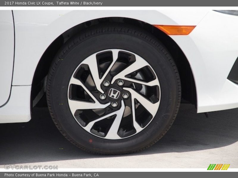 Taffeta White / Black/Ivory 2017 Honda Civic LX Coupe
