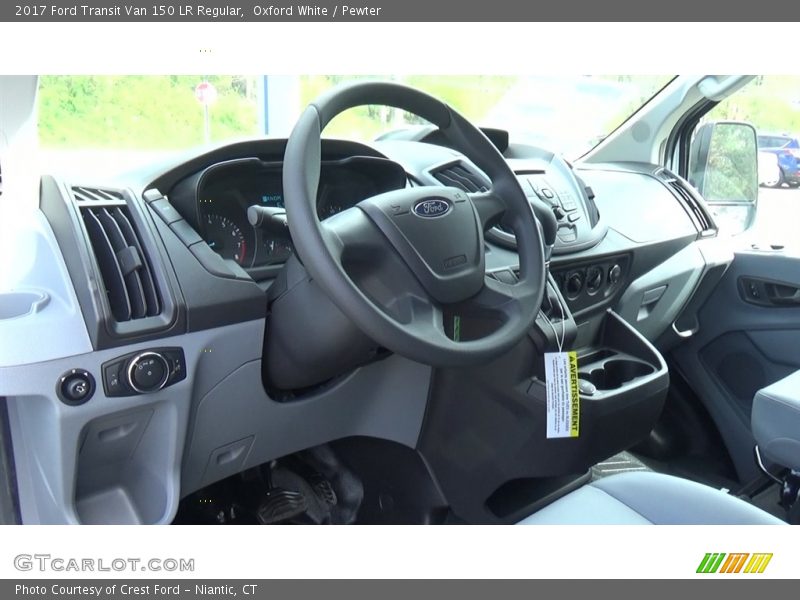 Oxford White / Pewter 2017 Ford Transit Van 150 LR Regular