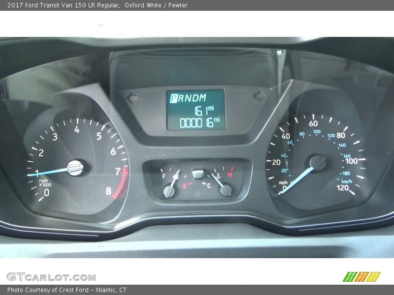 Oxford White / Pewter 2017 Ford Transit Van 150 LR Regular