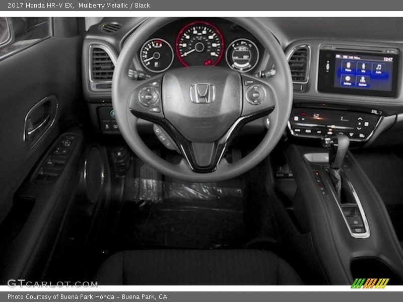 Mulberry Metallic / Black 2017 Honda HR-V EX
