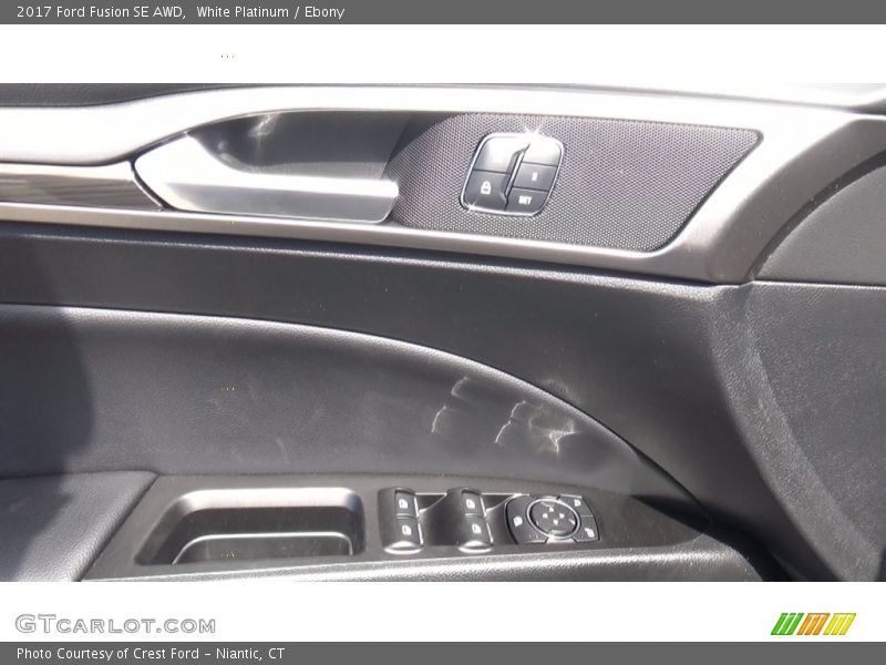 White Platinum / Ebony 2017 Ford Fusion SE AWD
