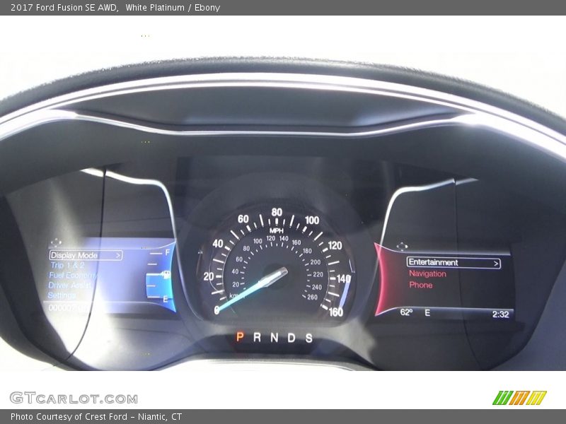 White Platinum / Ebony 2017 Ford Fusion SE AWD
