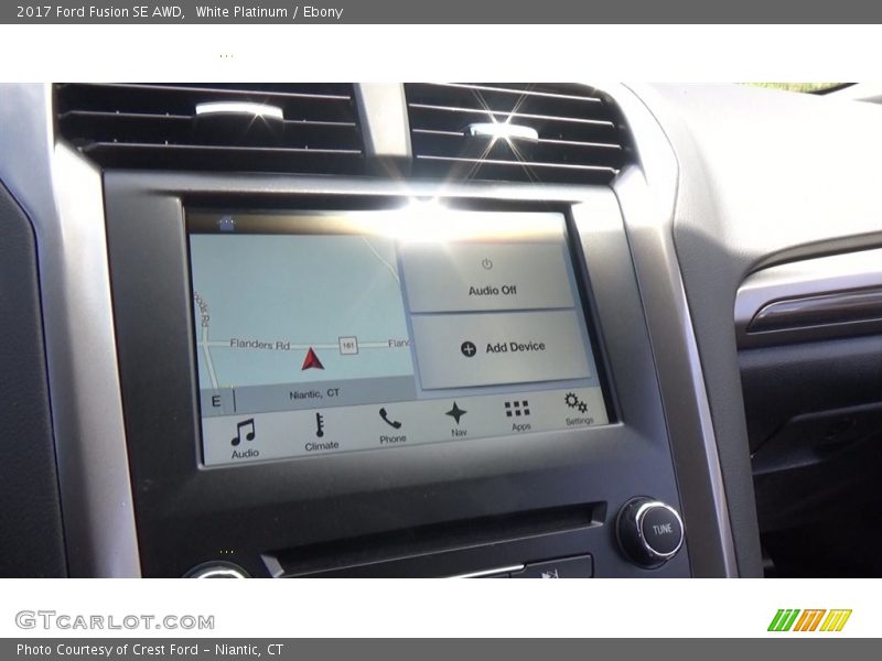 White Platinum / Ebony 2017 Ford Fusion SE AWD