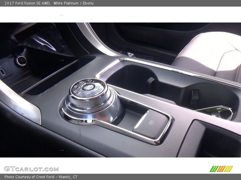 White Platinum / Ebony 2017 Ford Fusion SE AWD