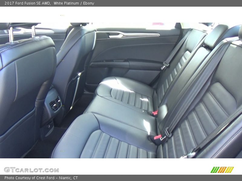 White Platinum / Ebony 2017 Ford Fusion SE AWD