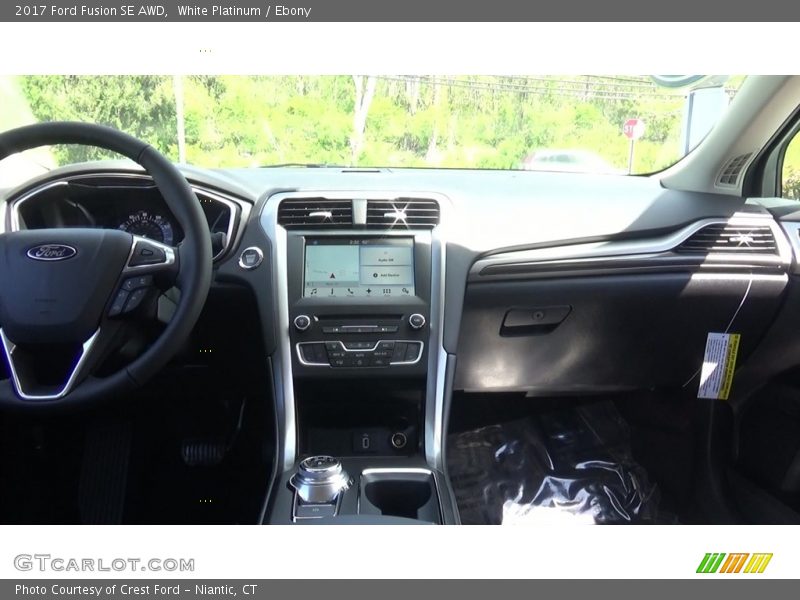 White Platinum / Ebony 2017 Ford Fusion SE AWD