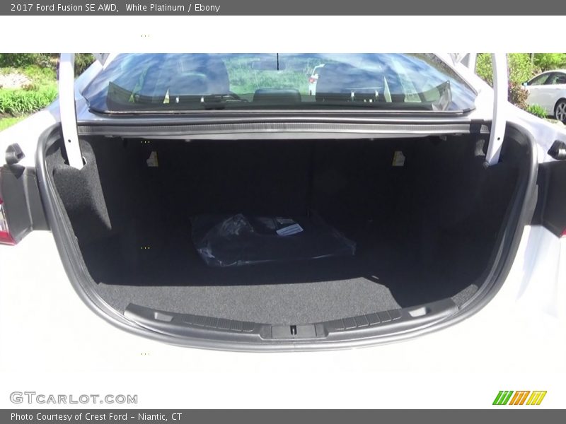 White Platinum / Ebony 2017 Ford Fusion SE AWD