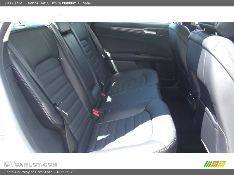 White Platinum / Ebony 2017 Ford Fusion SE AWD