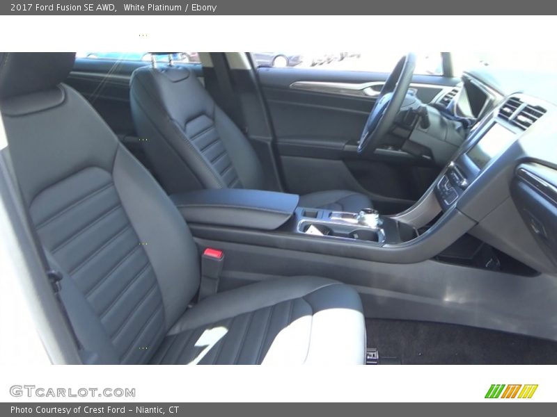 White Platinum / Ebony 2017 Ford Fusion SE AWD