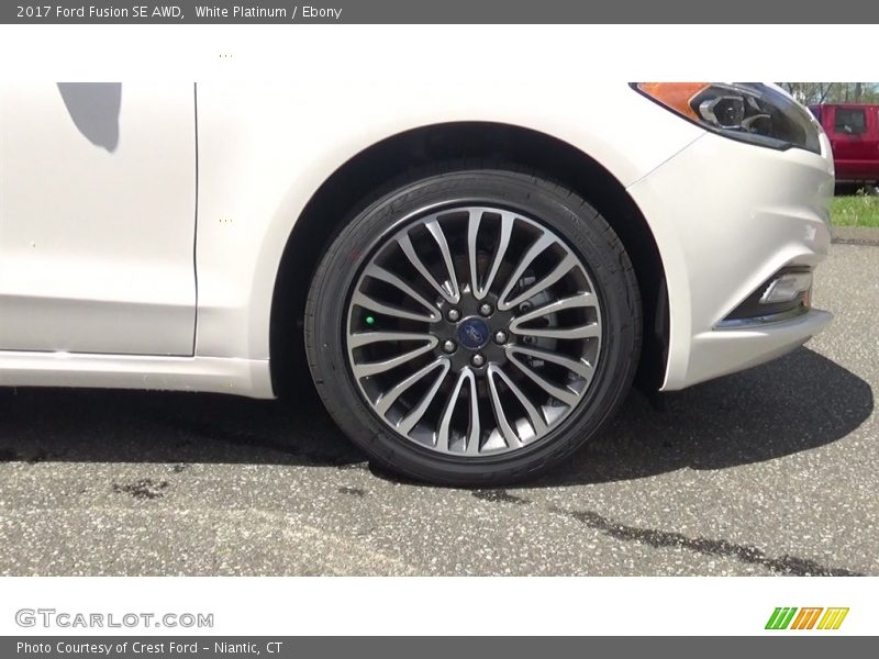 White Platinum / Ebony 2017 Ford Fusion SE AWD